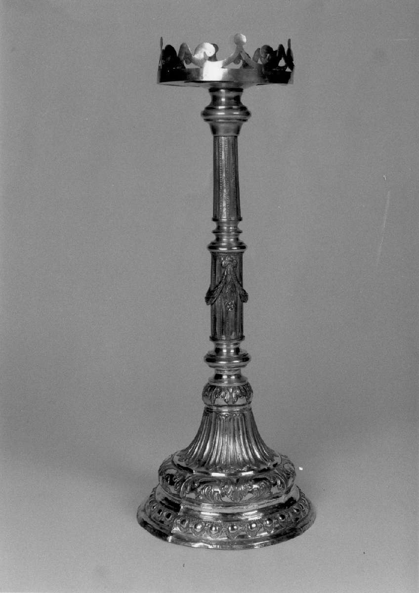 candeliere, serie - bottega reggiana (ultimo quarto sec. XVIII)