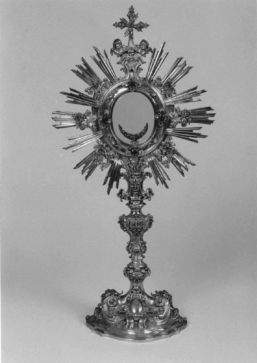 ostensorio - a raggiera - bottega mantovana (sec. XVIII)