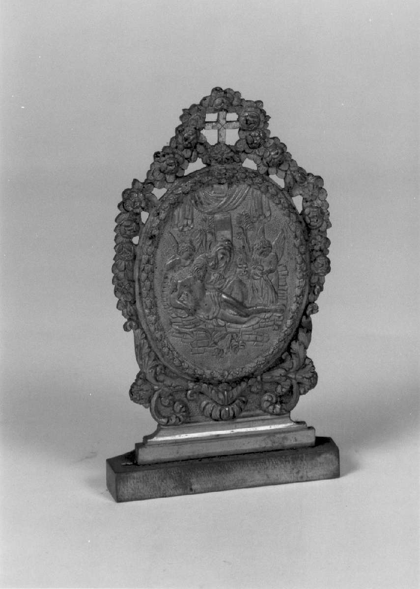 deposizione (pace - a tavoletta) - ambito Italia settentrionale (sec. XVIII)