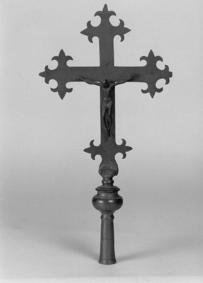 croce processionale - produzione italiana (sec. XVII)