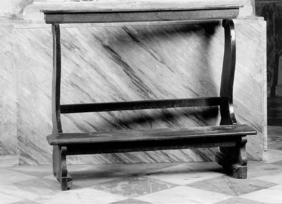 inginocchiatoio - ambito emiliano (sec. XVIII)