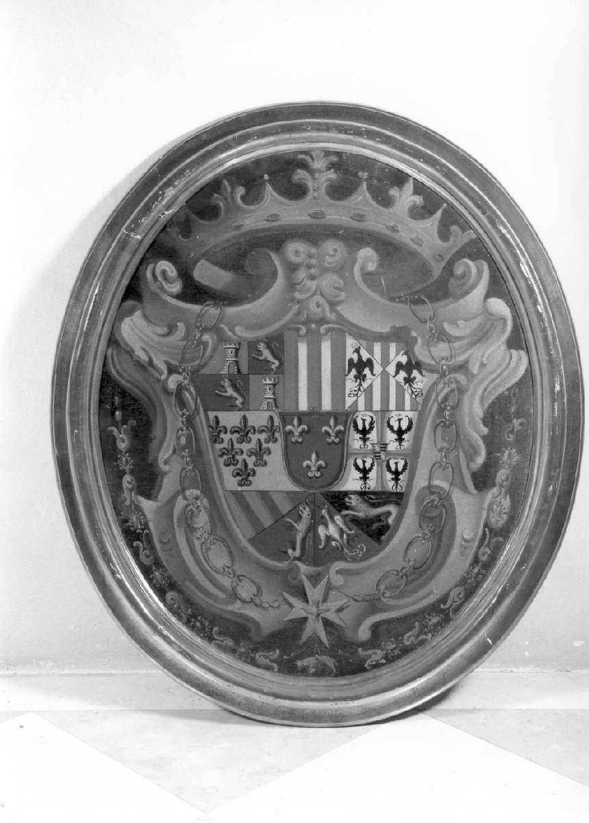 stemma gonzaghesco (dipinto) - ambito di Guastalla (sec. XVIII)