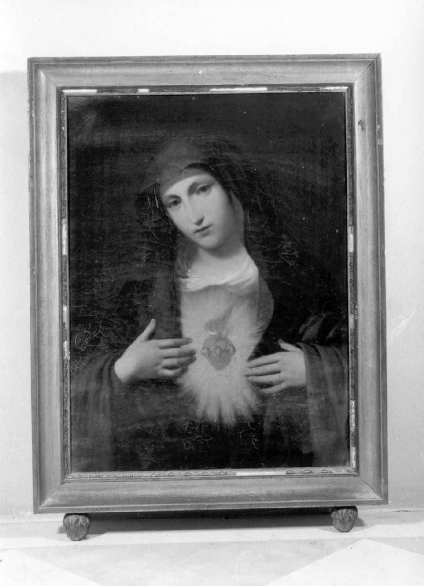 Sacro Cuore di Maria (dipinto) di Gualdi Antonio (sec. XIX)