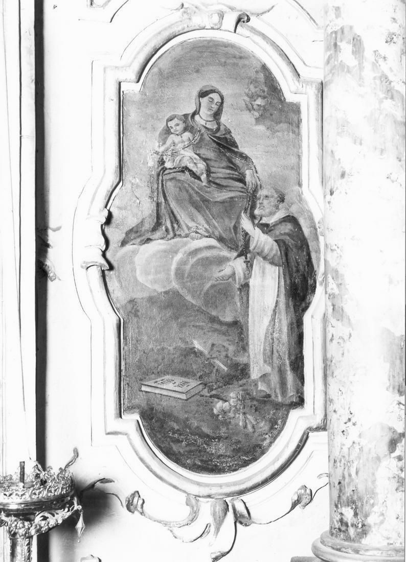 Madonna con Bambino e Santo (dipinto) - ambito italiano (sec. XVIII)