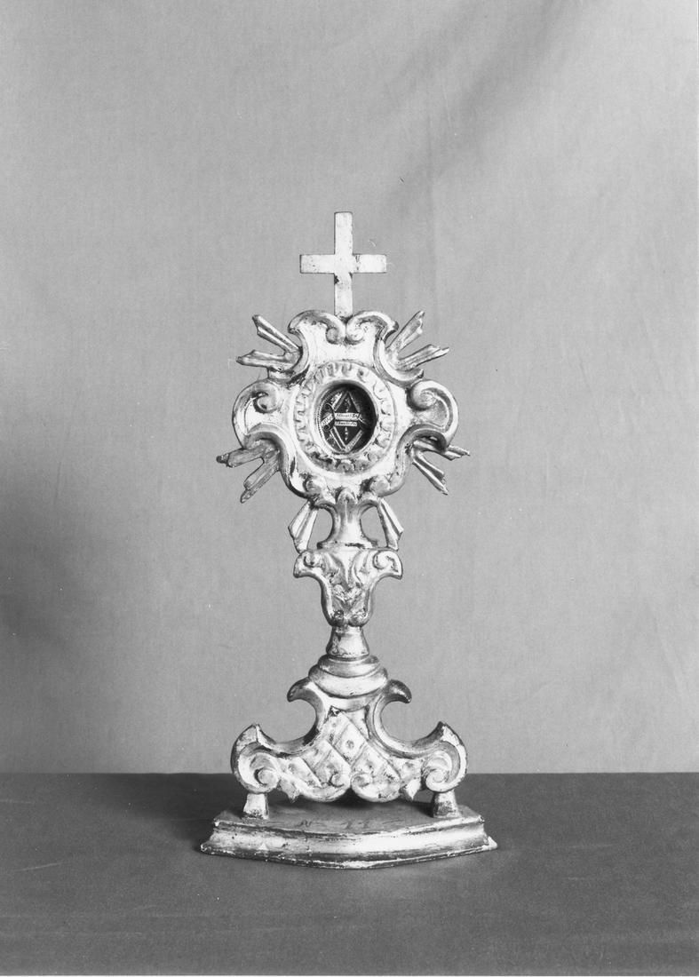 reliquiario - a ostensorio - manifattura emiliana (sec. XIX)