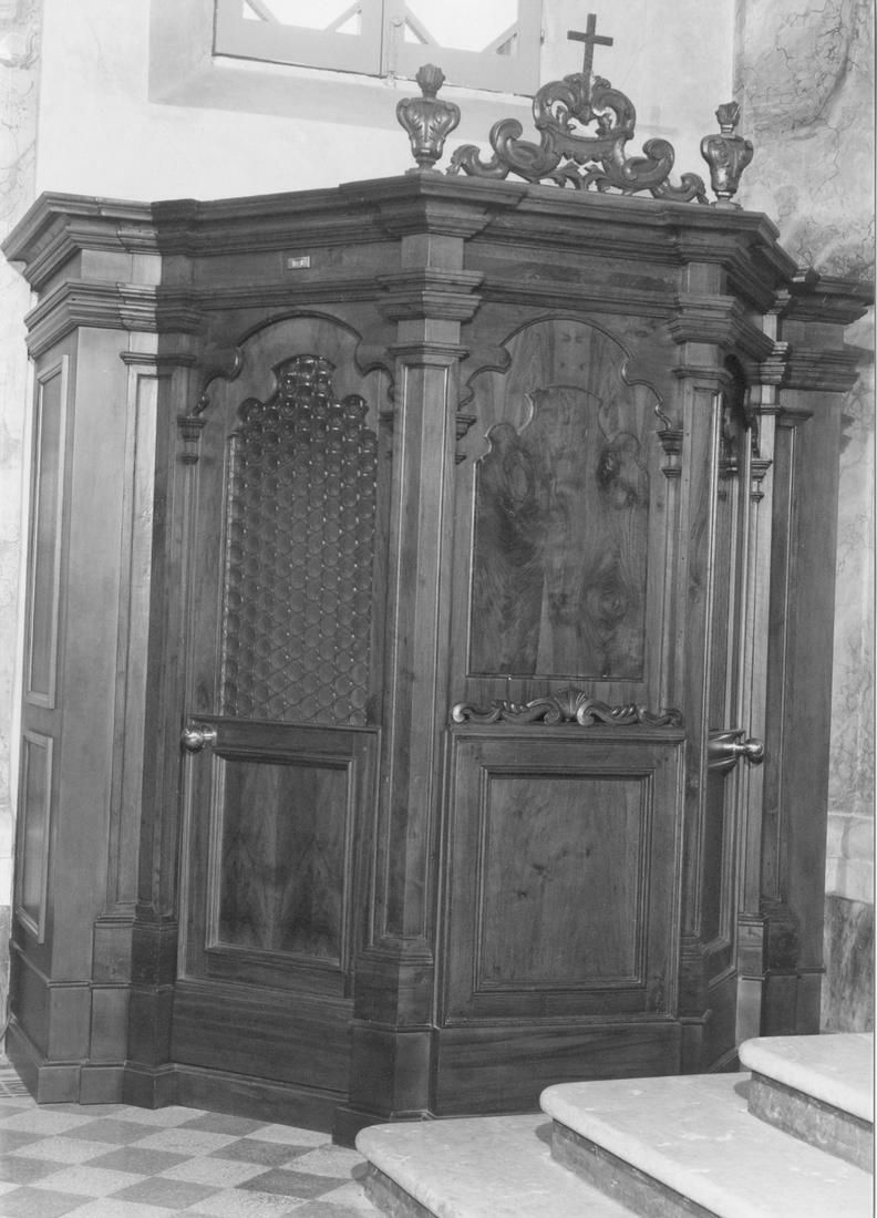 confessionale, serie - manifattura emiliana (primo quarto sec. XVIII, sec. XX)