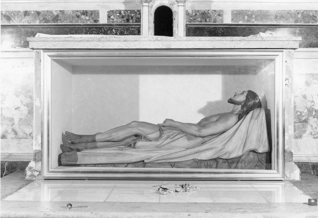 Cristo morto (statua) - ambito italiano (sec. XIX)