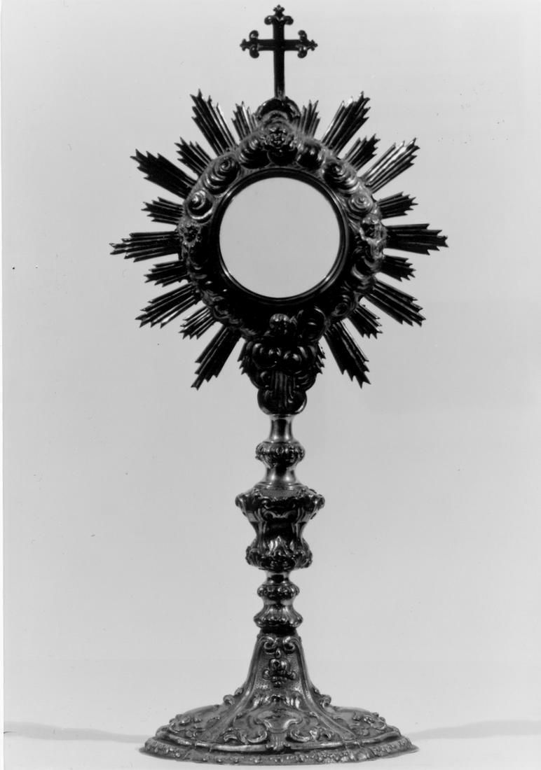 ostensorio - a raggiera - manifattura italiana (sec. XVIII)