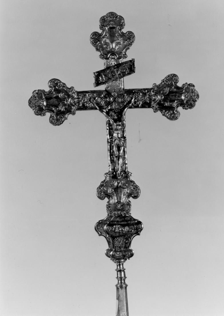 croce processionale - manifattura italiana (sec. XIX)