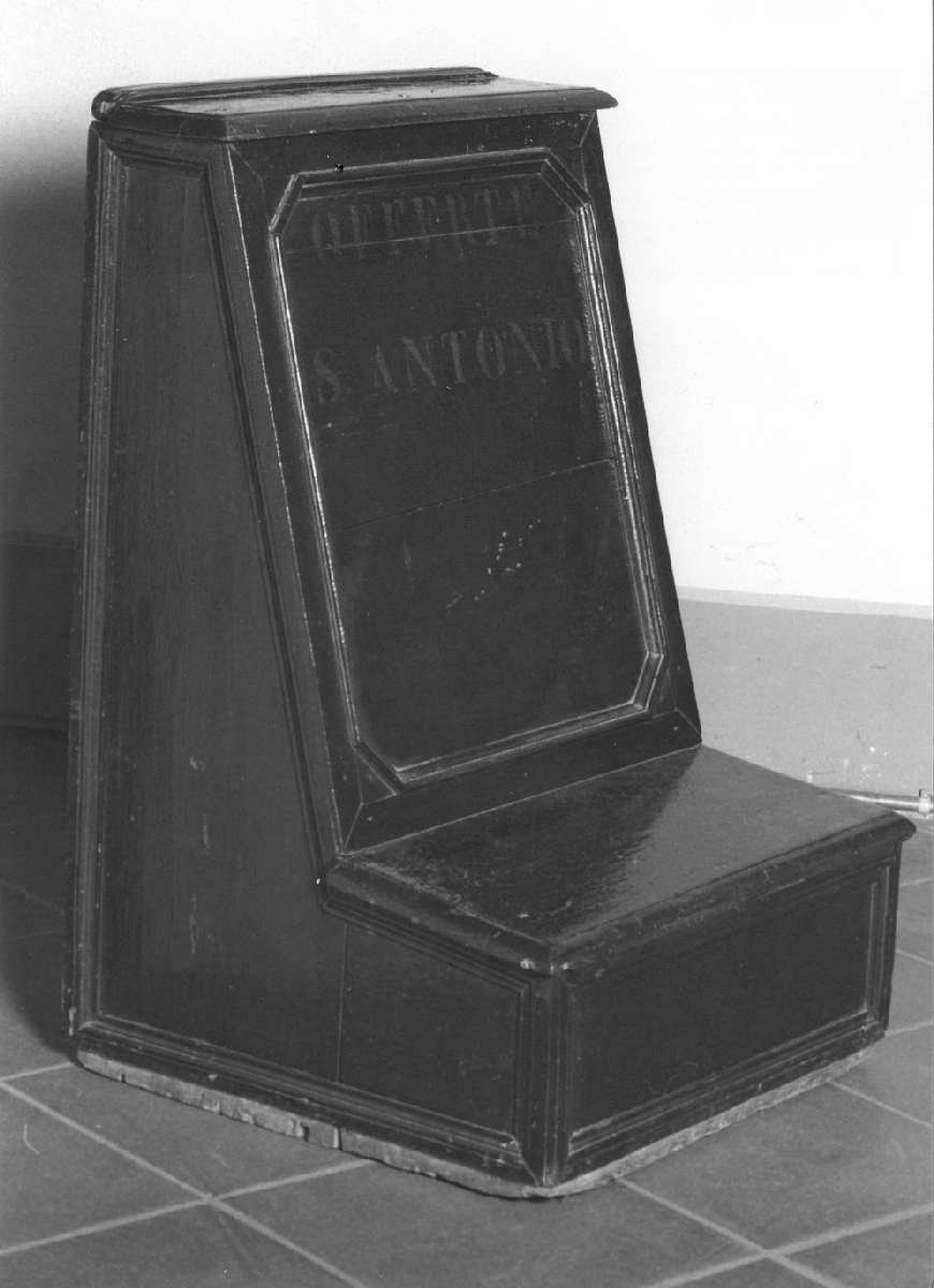 inginocchiatoio - manifattura emiliano-lombarda (sec. XIX)