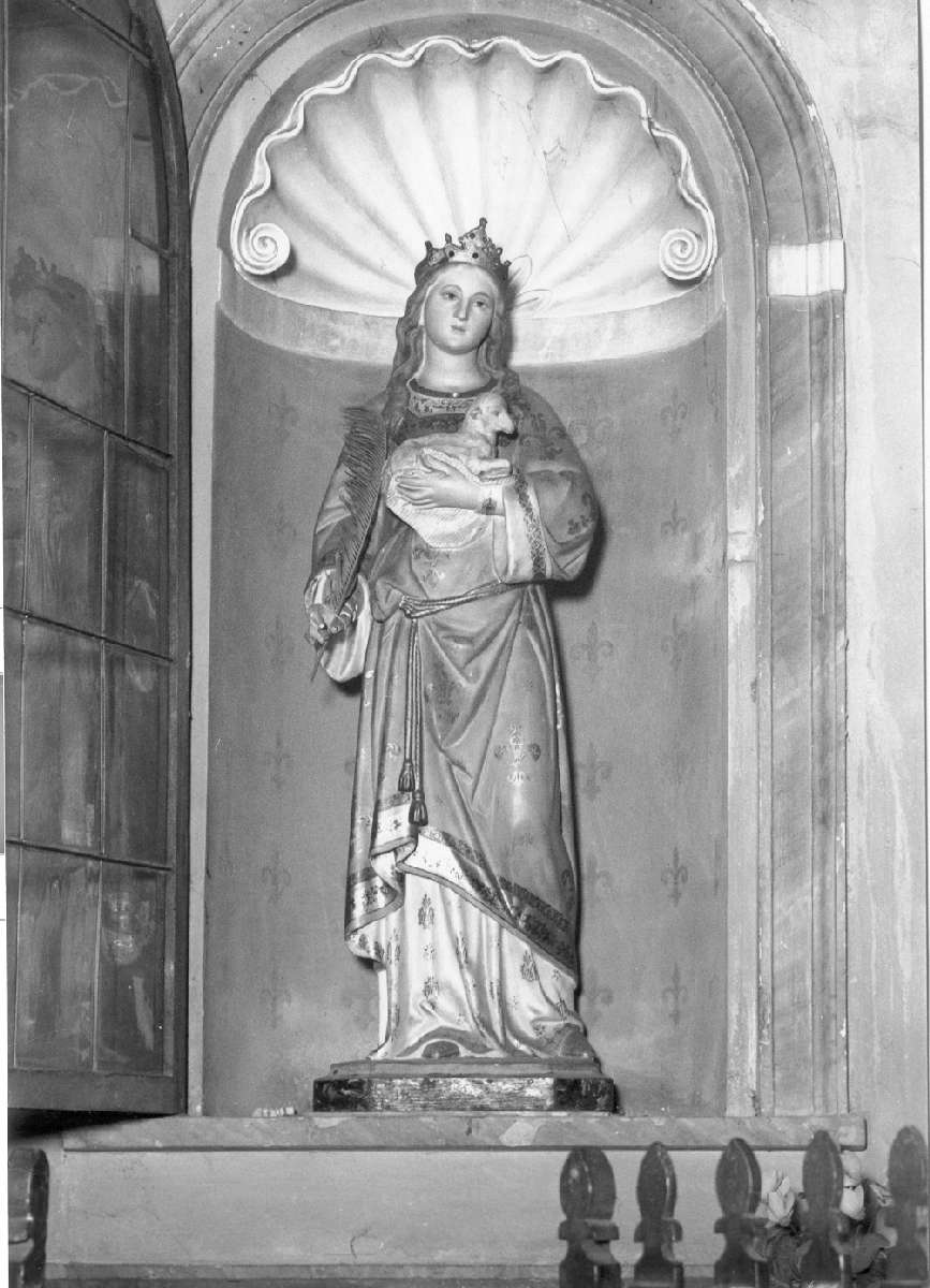 Sant'Agnese (statua) di Raffaelli Antonio (bottega) (sec. XX)