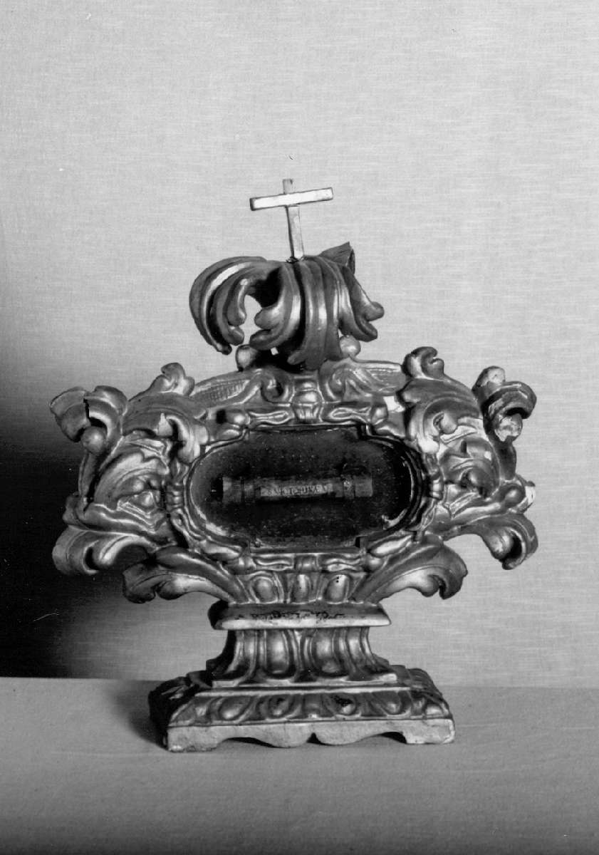 reliquiario - a tabella, serie di Cantoni Genesio (sec. XVIII)