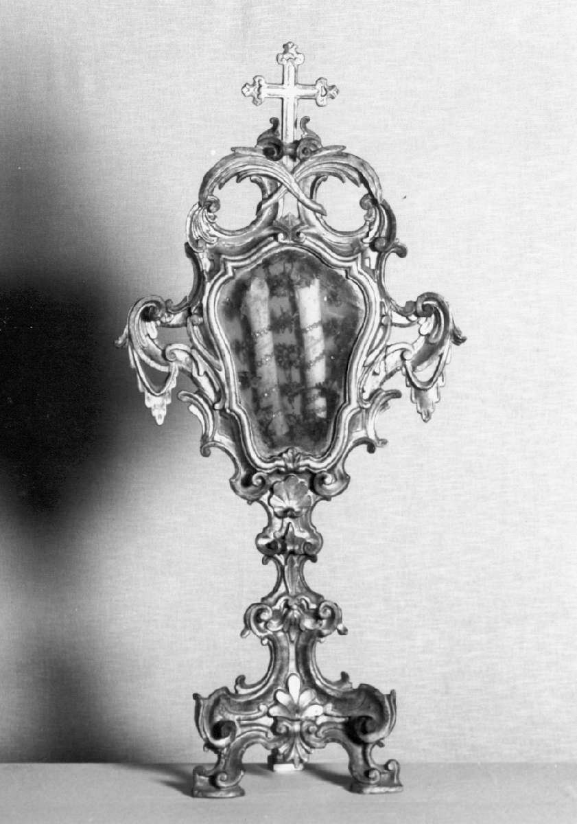 reliquiario - a ostensorio - manifattura emiliano-lombarda (seconda metà sec. XVIII)