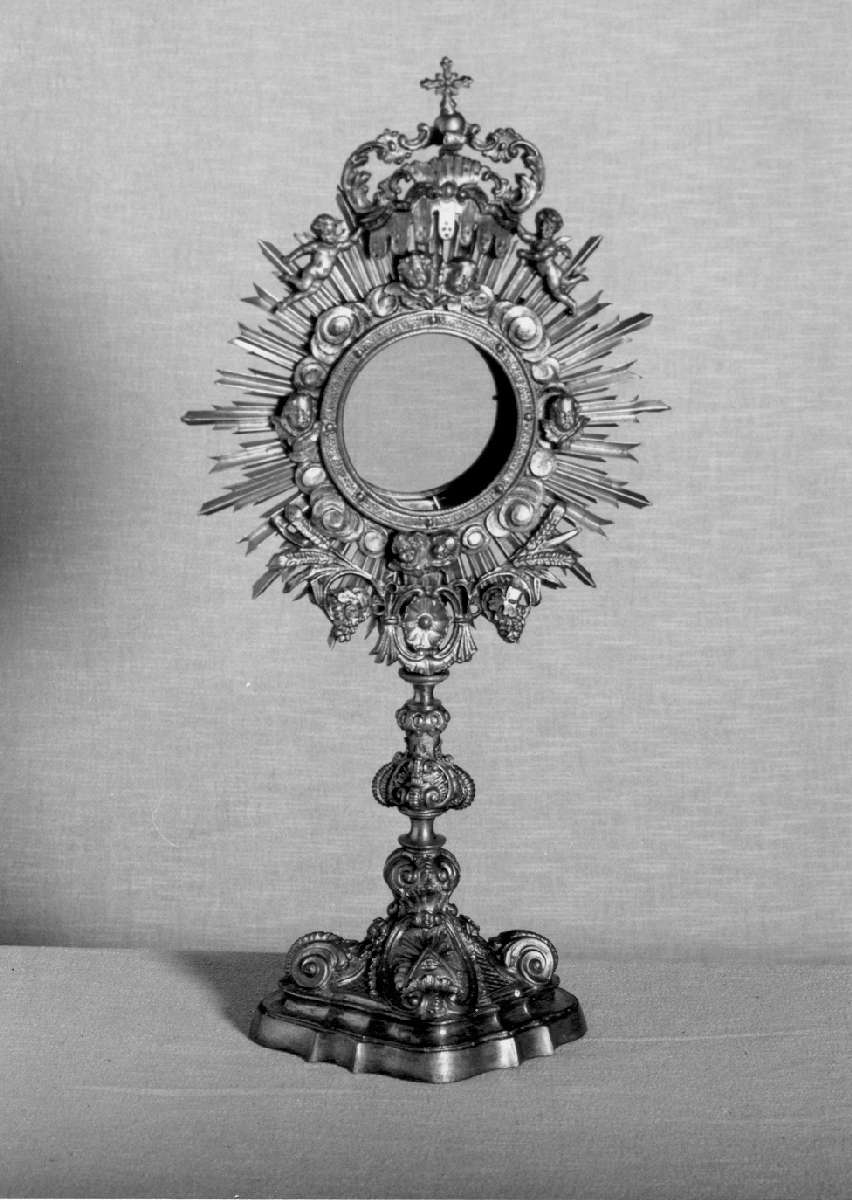 ostensorio - a raggiera - manifattura lombarda (sec. XX)