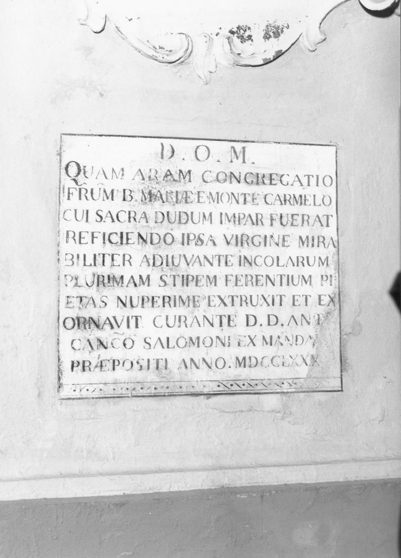 lapide - manifattura emiliano-lombarda (sec. XVIII)