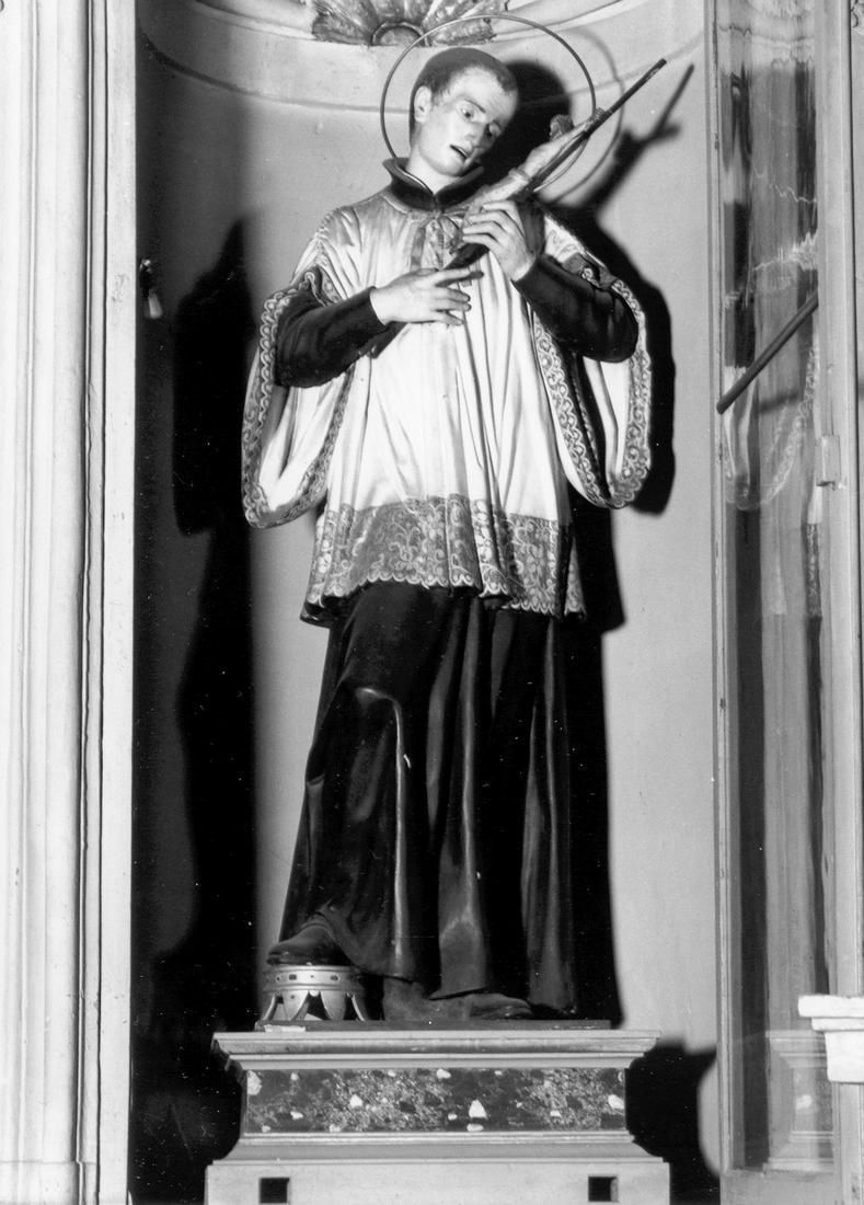 San Luigi Gonzaga (statua) - manifattura emiliano-lombarda (seconda metà sec. XIX)