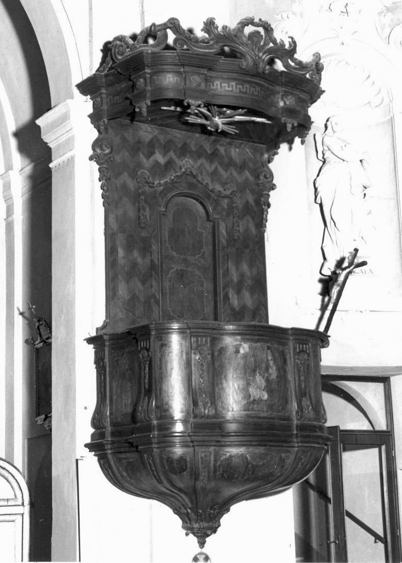 pulpito - manifattura emiliano-lombarda (ultimo quarto sec. XVIII)