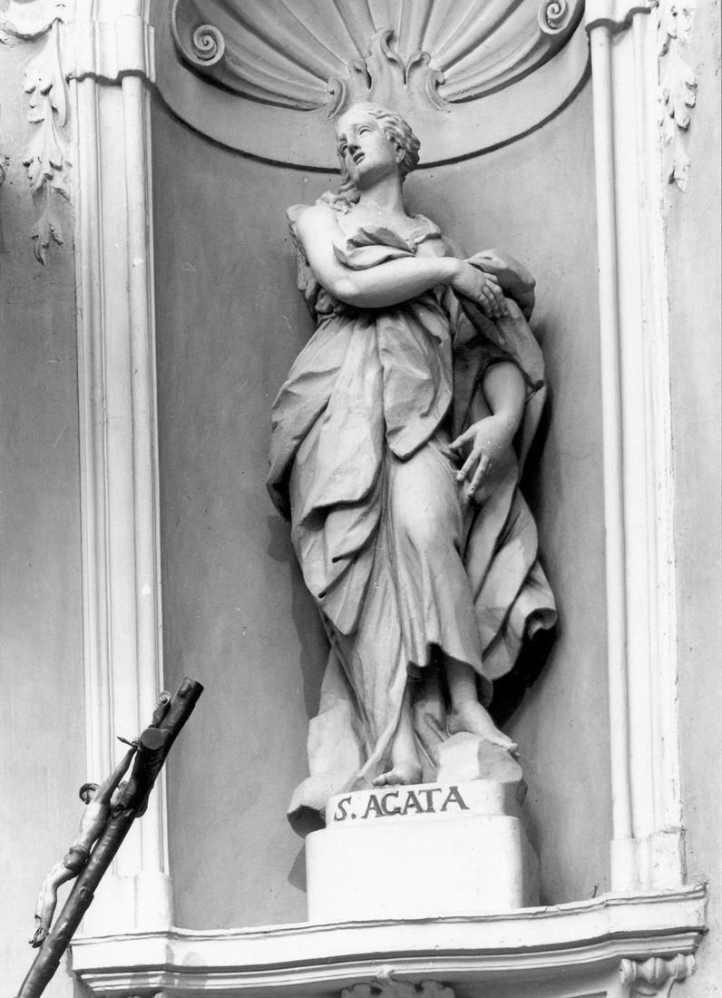 Sant'Agata (statua, elemento d'insieme) - ambito emiliano (prima metà sec. XVIII)