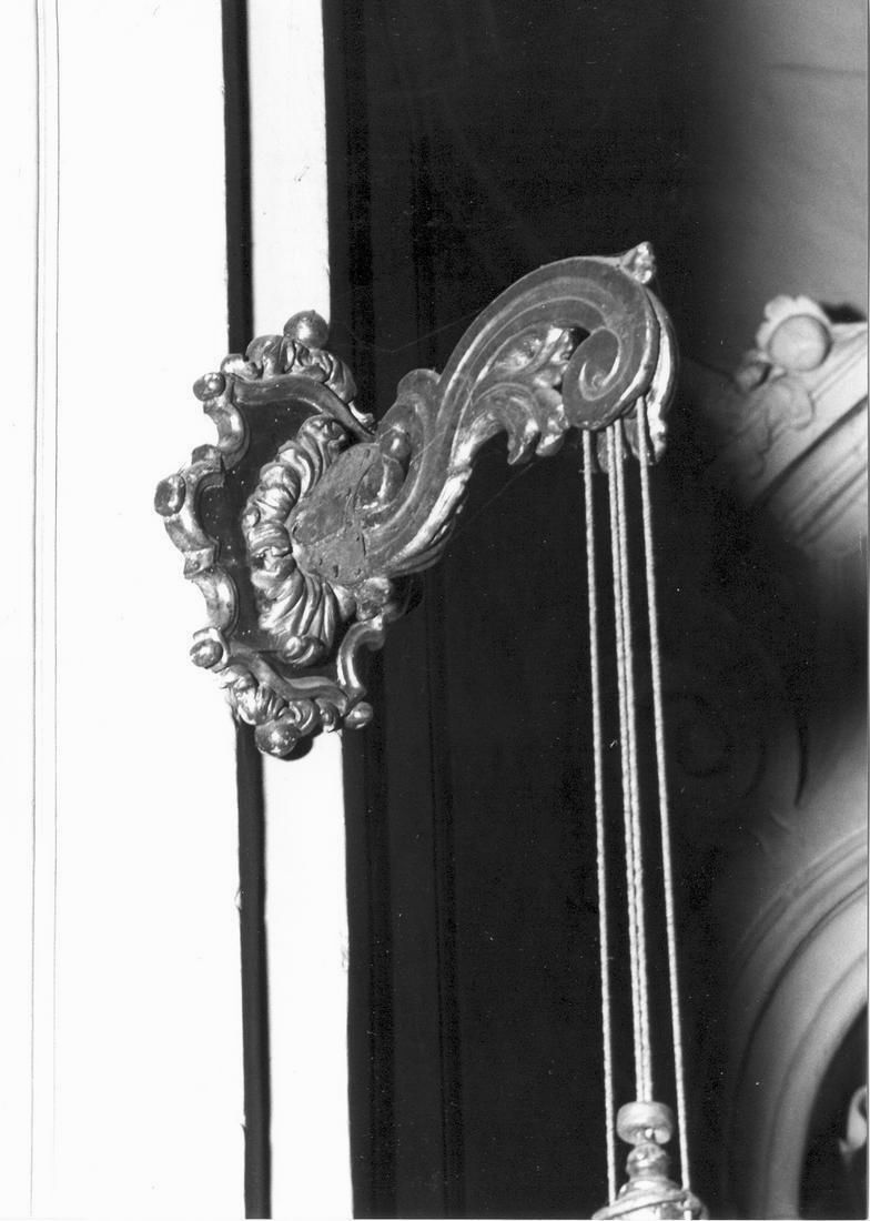 candeliere da parete di chiesa, serie - manifattura emiliano-lombarda (sec. XIX)