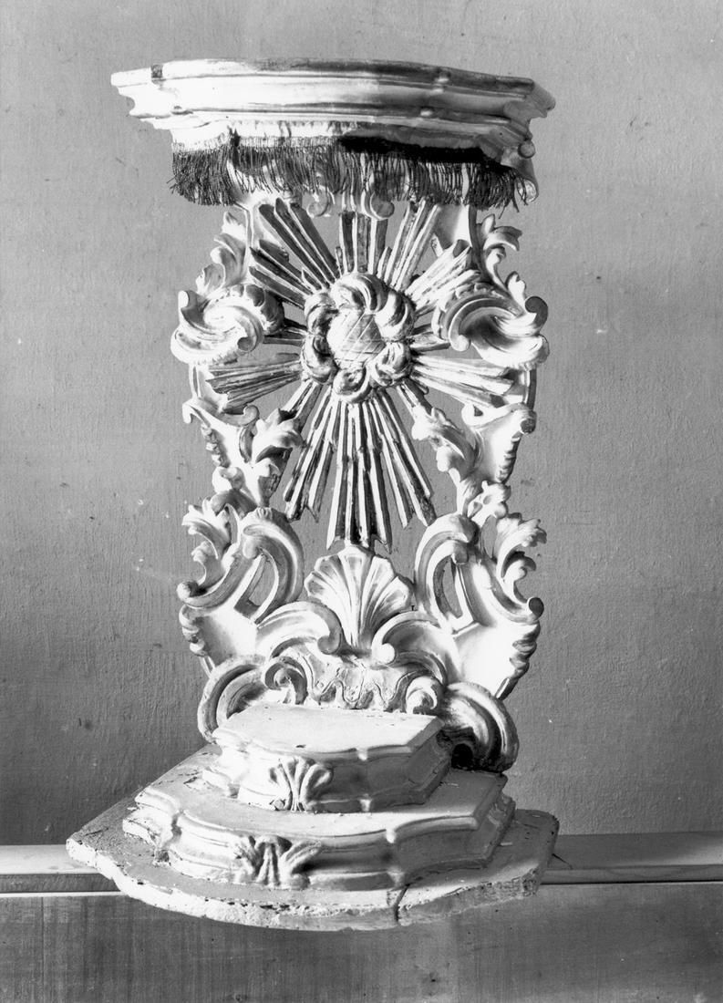 tronetto per esposizione eucaristica - manifattura emiliano-lombarda (seconda metà sec. XIX)