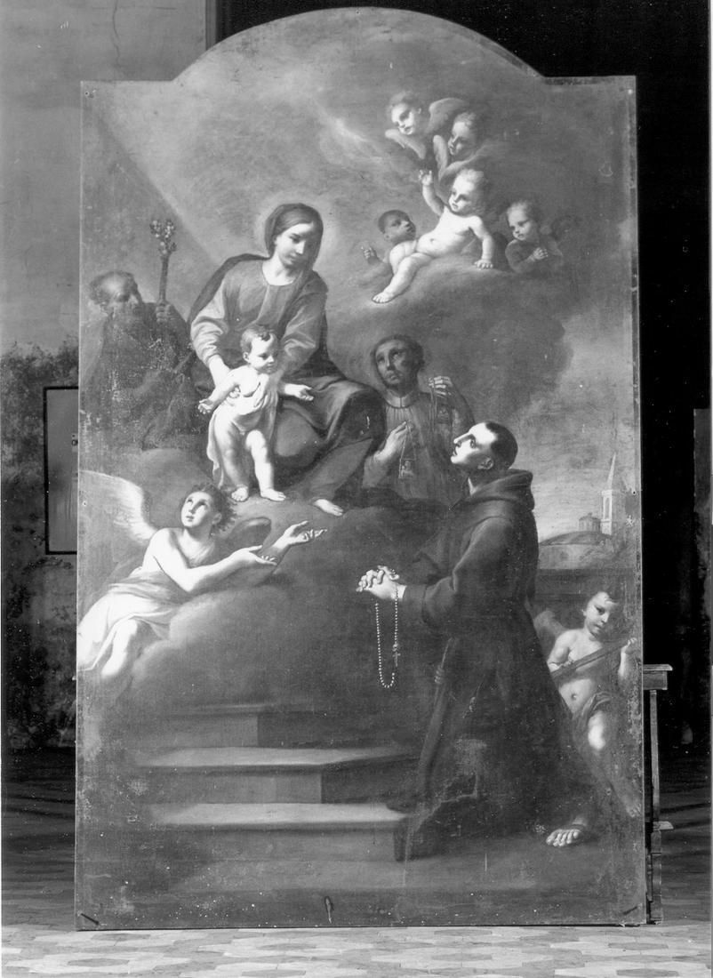 Madonna con Bambino e San Giusepe, Sant'Alberto degli Avogadri e San Diego (dipinto) - ambito emiliano (seconda metà sec. XVII)