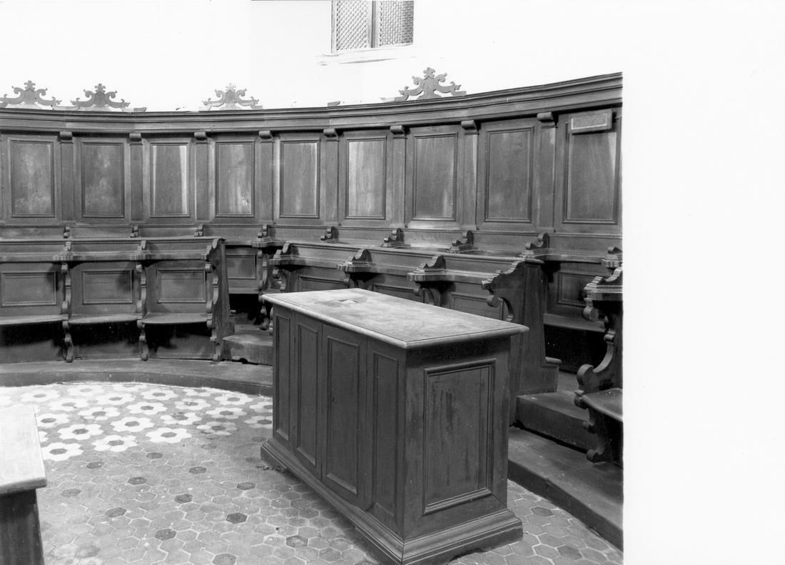 stalli del coro - manifattura emiliano-lombarda (sec. XVIII)