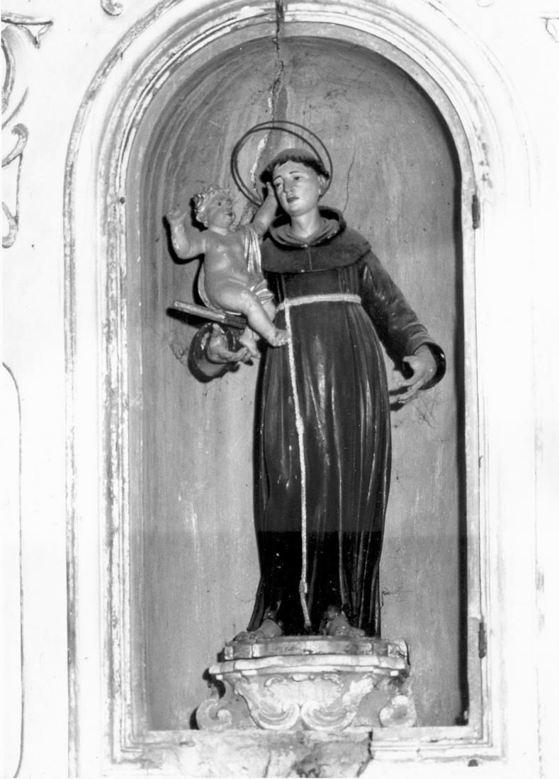 Sant'Antonio da Padova (statua) - manifattura emiliano-lombarda (metà sec. XVIII)
