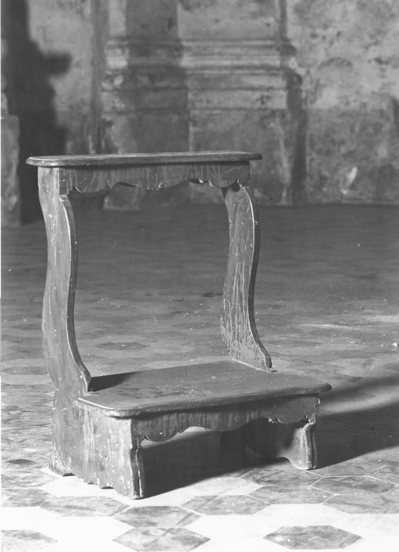 inginocchiatoio - manifattura emiliano-lombarda (seconda metà sec. XVIII)