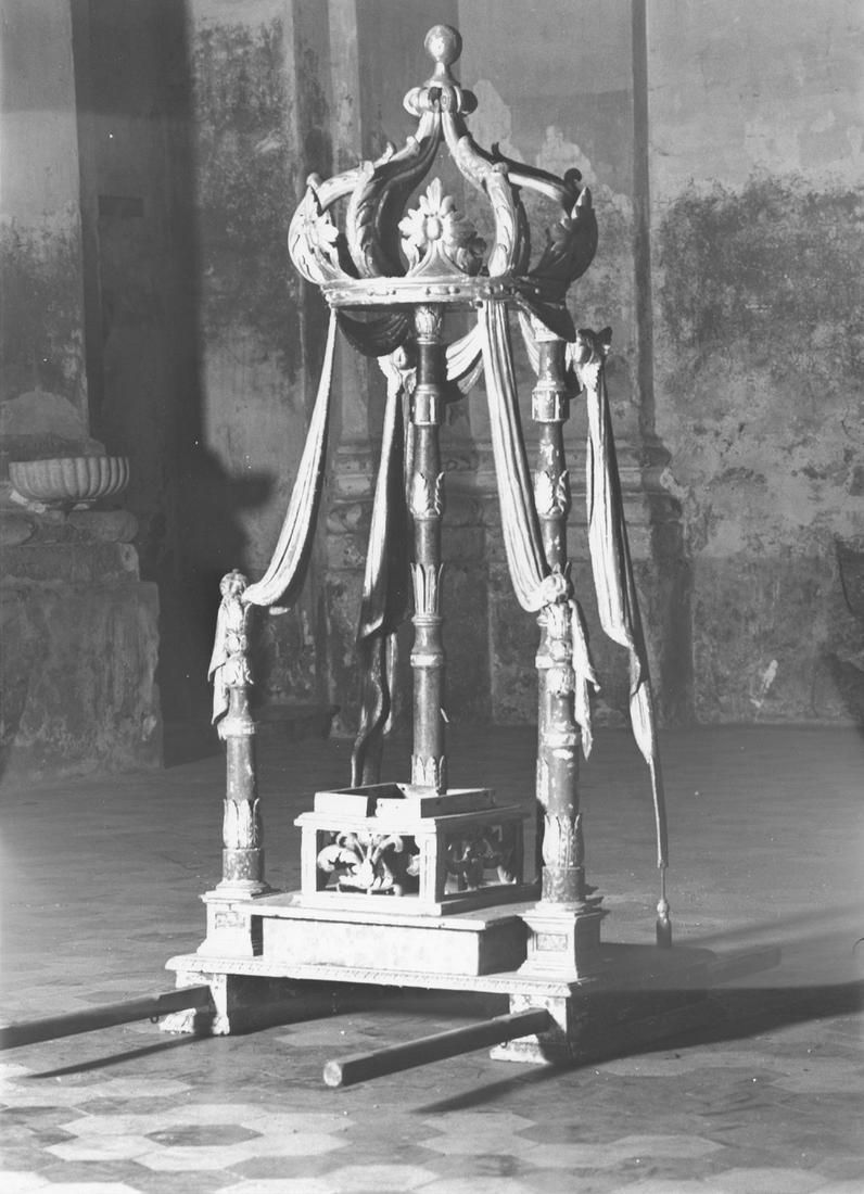 macchina processionale - manifattura emiliano-lombarda (seconda metà sec. XVIII)