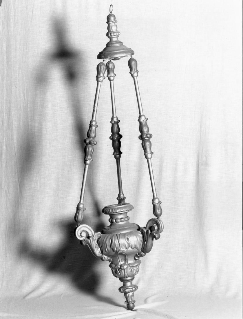 lampada pensile - manifattura emiliano-lombarda (prima metà sec. XIX)