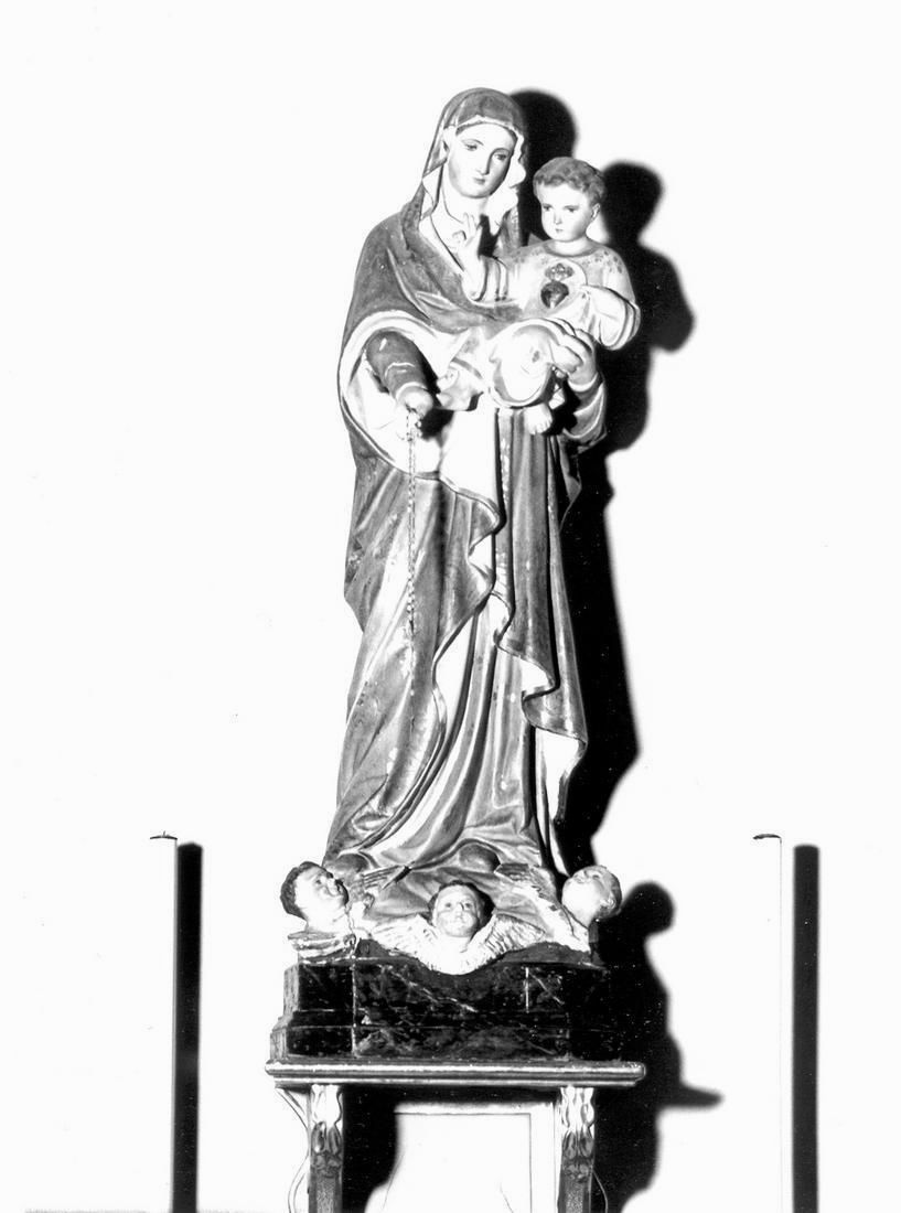 Madonna del Rosario (statua) di Raffaelli Antonio (bottega) (sec. XX)