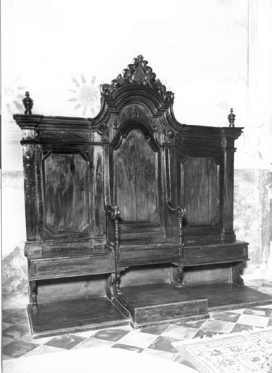 bancale - manifattura emiliana (seconda metà sec. XIX)