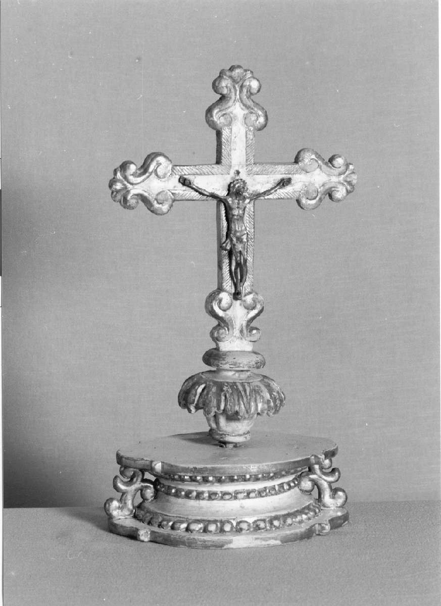 croce da tavolo - manifattura emiliana (prima metà sec. XIX)