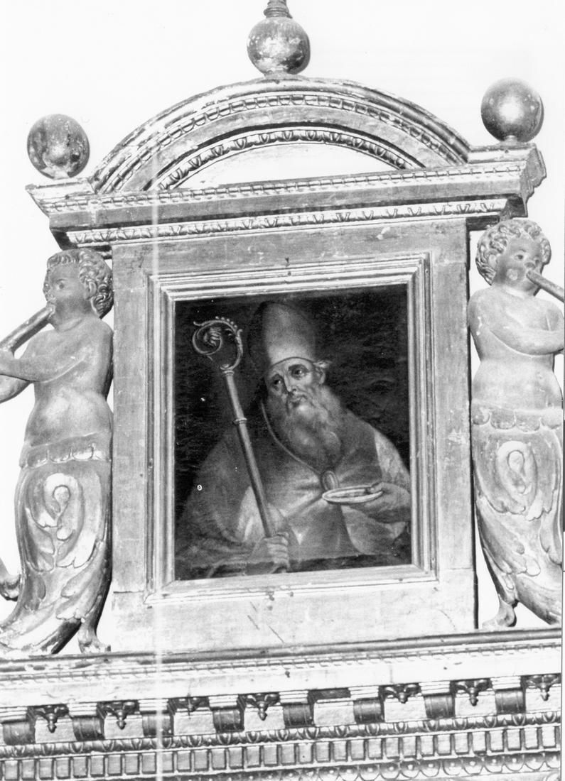 busto di vescovo (dipinto) - ambito emiliano (metà sec. XVII)