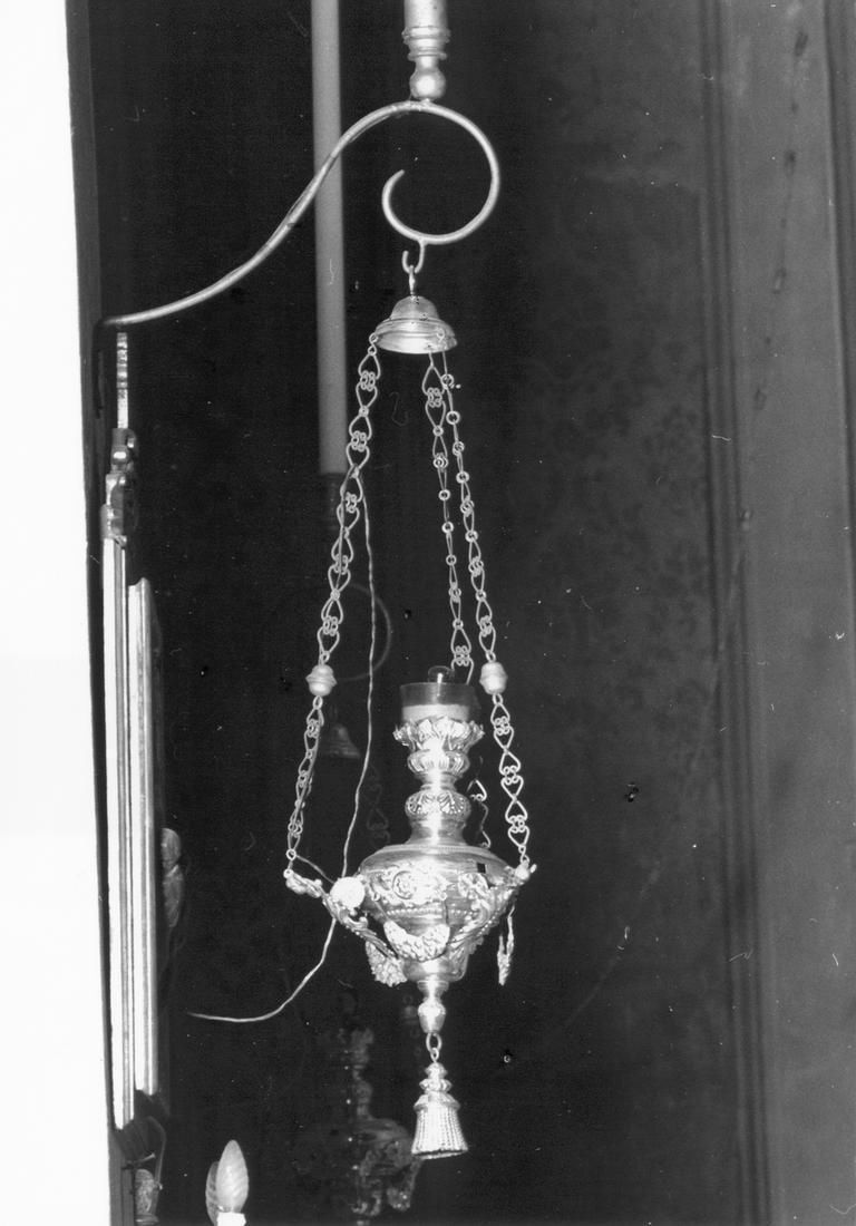 lampada pensile, serie - manifattura emiliano-lombarda (seconda metà sec. XIX)