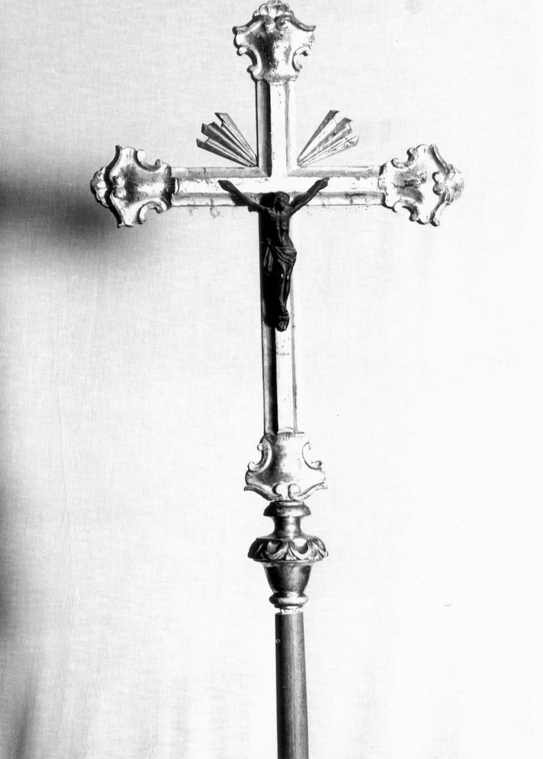 croce processionale - manifattura emiliano-lombarda (prima metà sec. XIX)