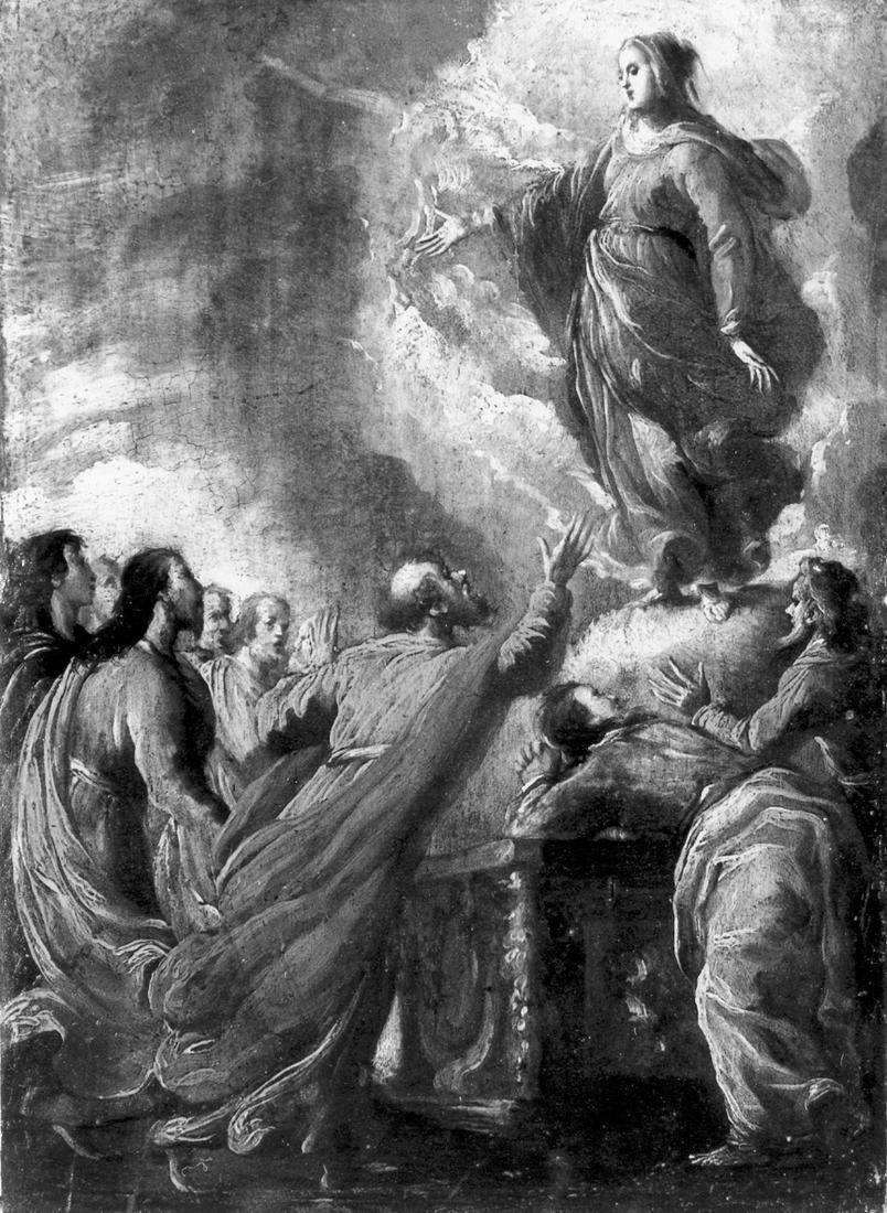 assunzione della Madonna (dipinto, elemento d'insieme) - ambito emiliano-lombardo (seconda metà sec. XVII)