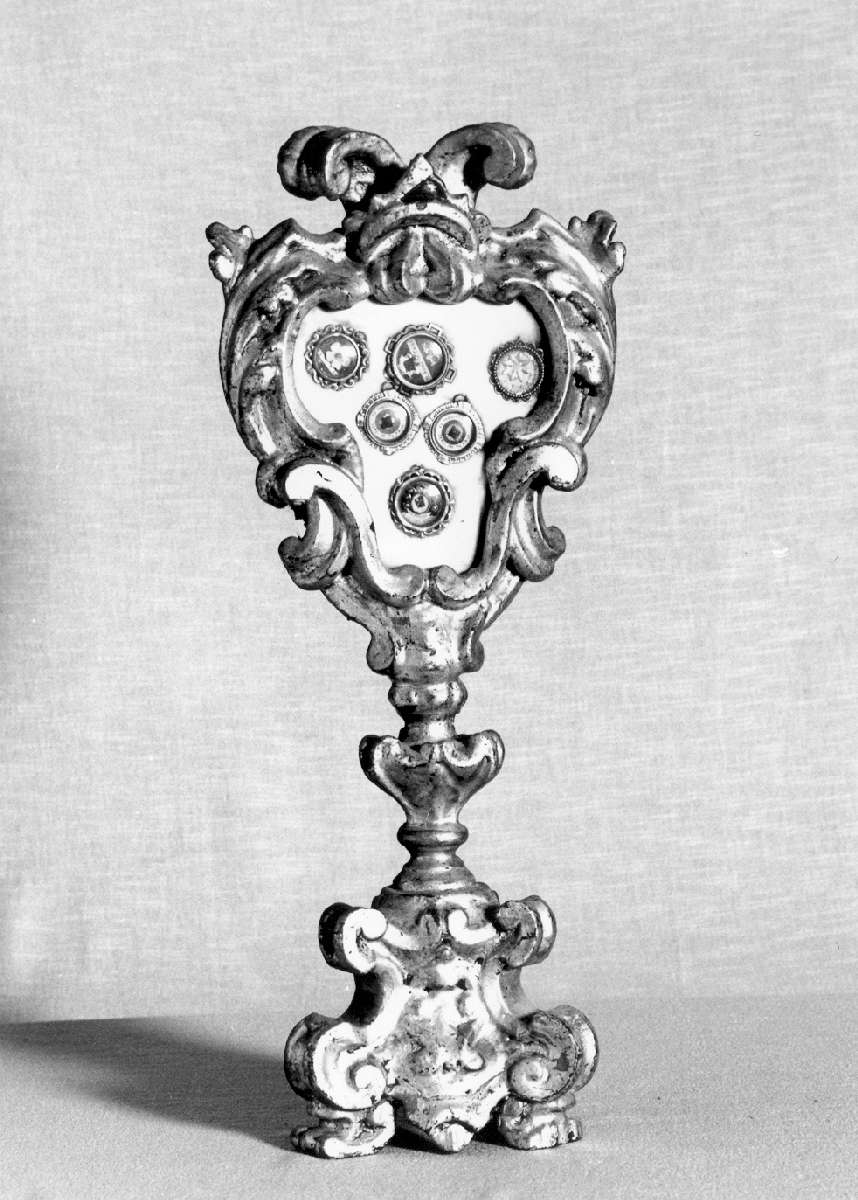 reliquiario - a ostensorio, serie - manifattura emiliano-lombarda (seconda metà sec. XVIII)