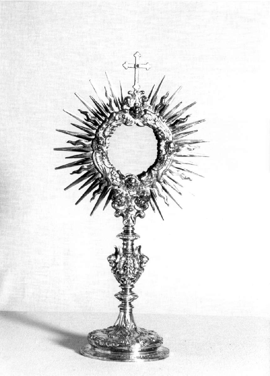 ostensorio - a raggiera - manifattura emiliano-lombarda (metà sec. XVIII)