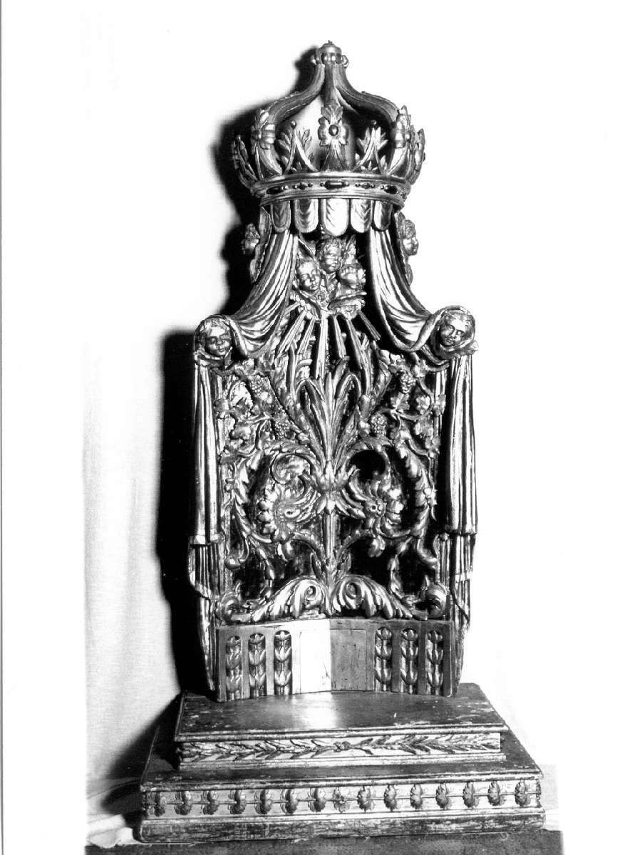 trono per esposizione eucaristica di Buttazzi Pietro, Mazzali Luigi (sec. XIX)