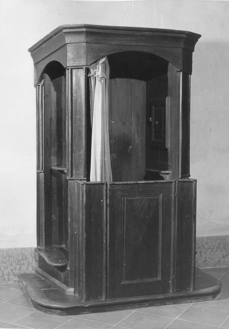 confessionale - manifattura emiliana (prima metà sec. XIX)