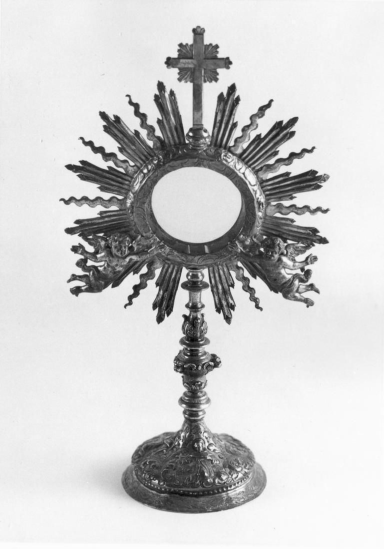 ostensorio - a raggiera - manifattura emiliana (sec. XVIII)