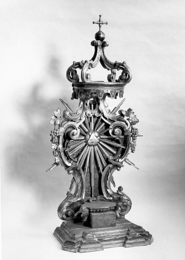 tronetto per esposizione eucaristica - manifattura emiliana (secc. XVIII/ XIX)