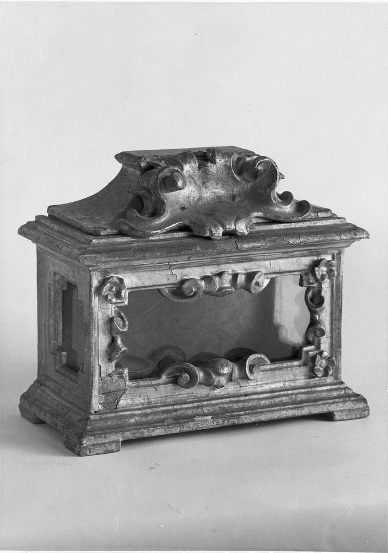reliquiario a teca - a urna - manifattura emiliana (sec. XVIII)