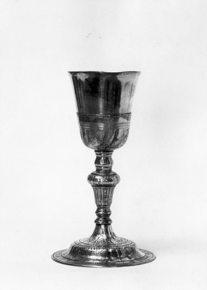 calice - manifattura emiliana (fine/inizio secc. XVII/ XVIII)