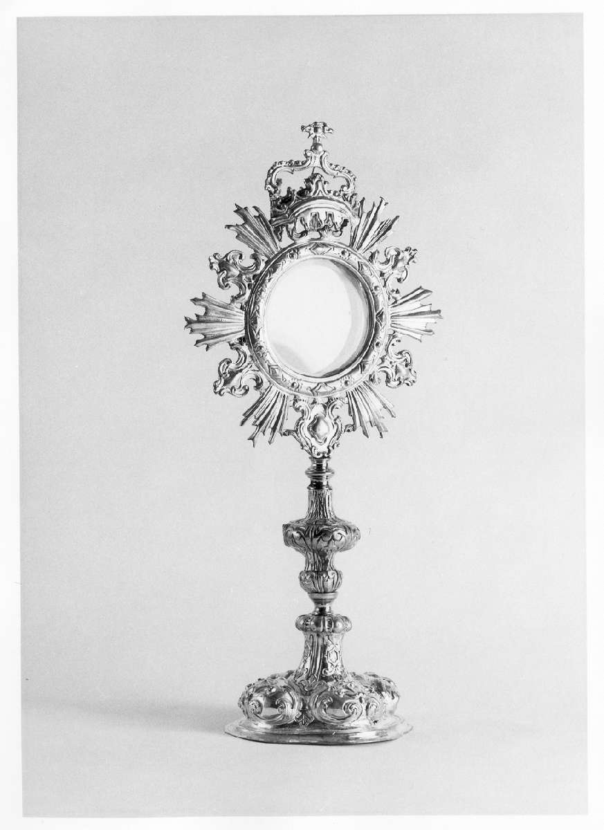 ostensorio - a raggiera - manifattura emiliana (sec. XVII)