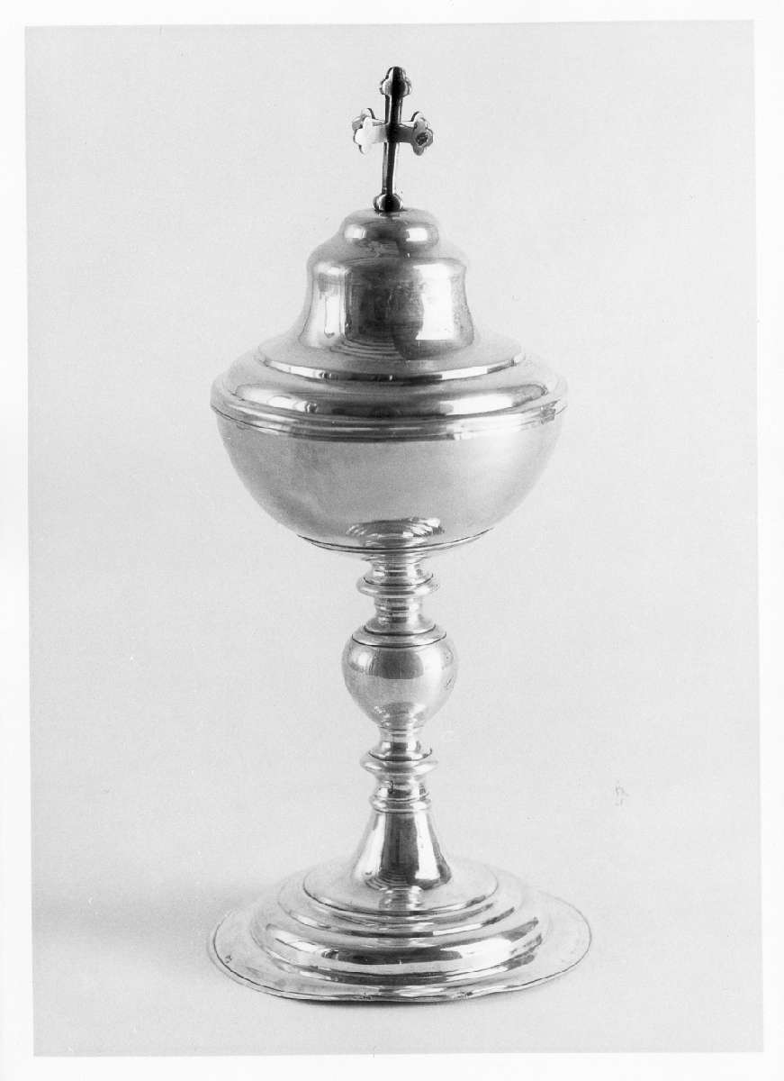 pisside - manifattura emiliana (fine/inizio secc. XVIII/ XIX)