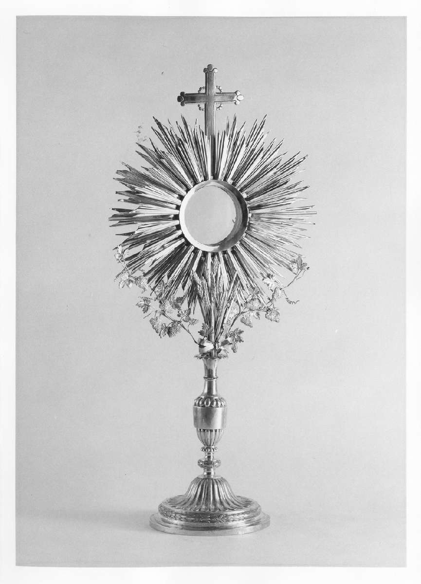 ostensorio - a raggiera - manifattura emiliana (sec. XX)