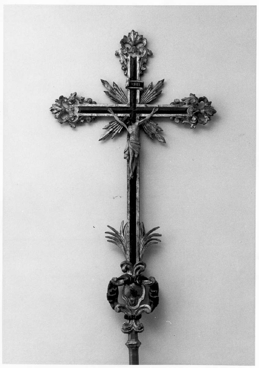 croce processionale - manifattura emiliana (prima metà sec. XIX)