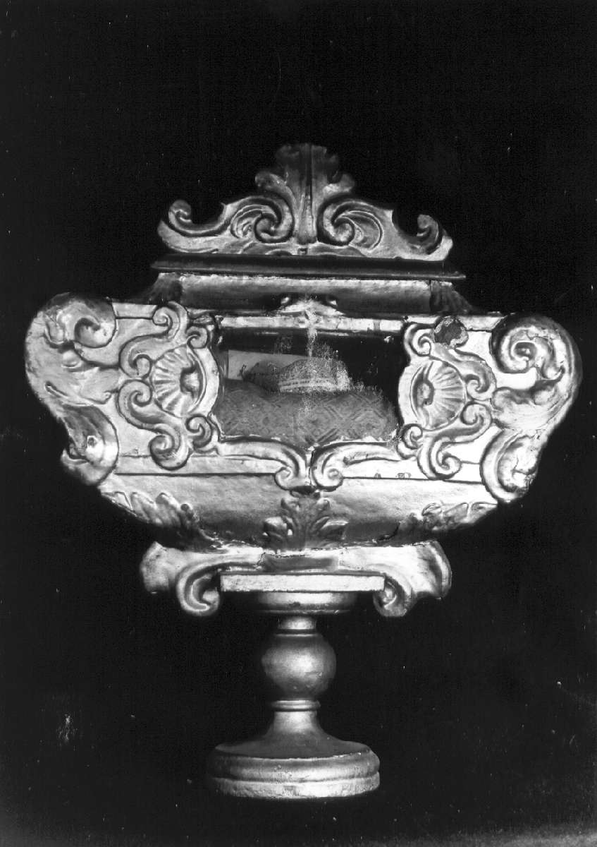 reliquiario architettonico - a tempietto, serie - manifattura modenese (seconda metà sec. XVII)